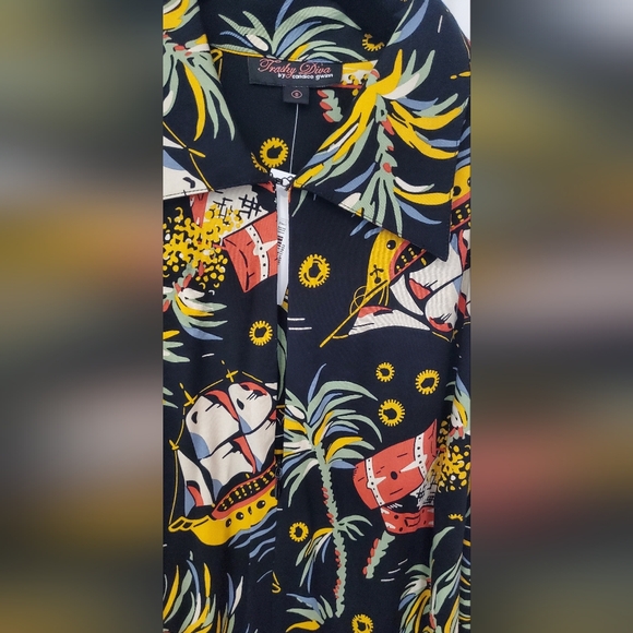 NWT Zip Front Moto Pirate Tresure Size 8 Trashy Diva - Picture 7 of 9